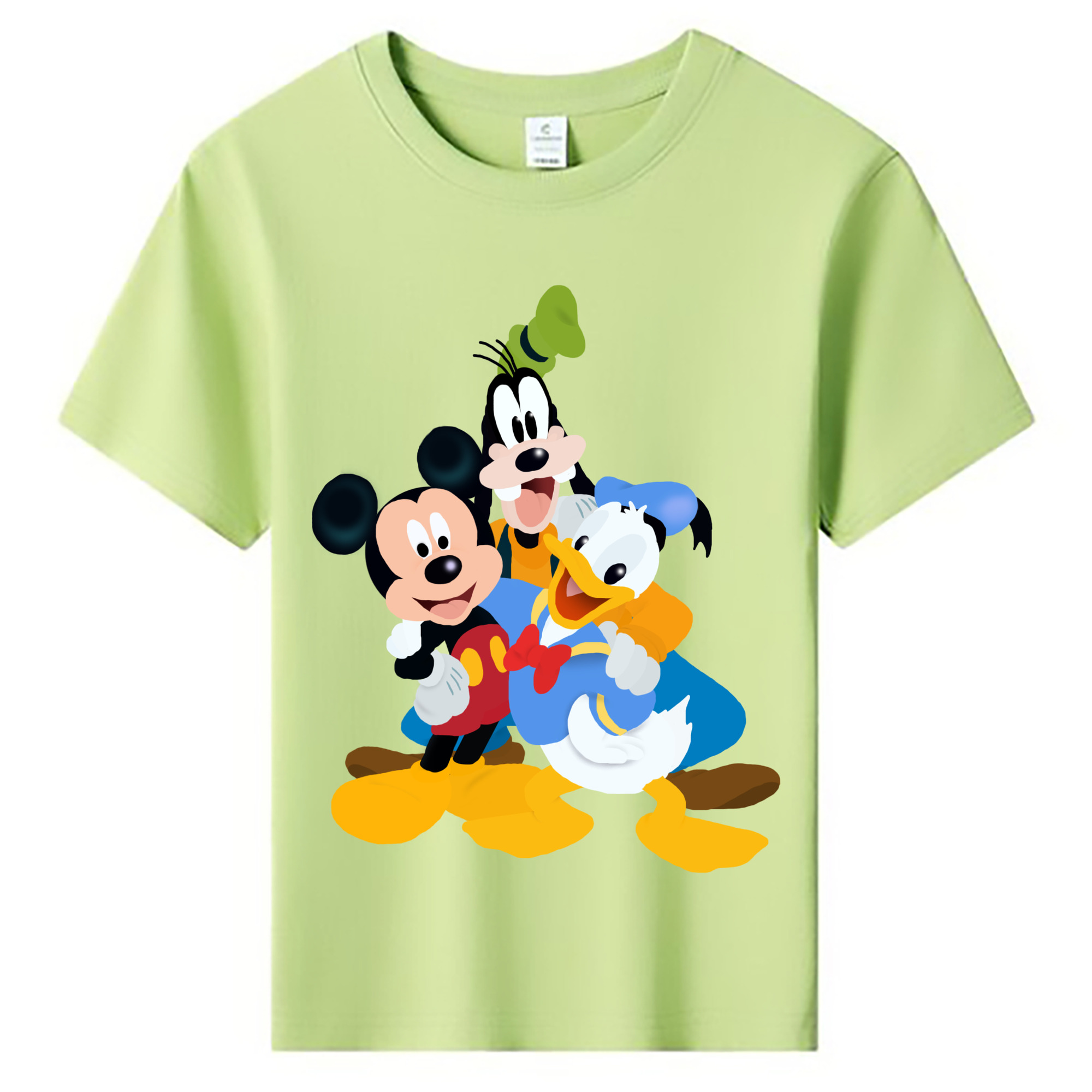 ミッキーマウス Mickey Mouse 綿100％キッズTシャツ（フロントプリント）